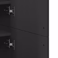 vidaXL Shoe Cabinet Shoe Storage Cupboard Shoe Rack Black Engineered Wood - Additional view 7