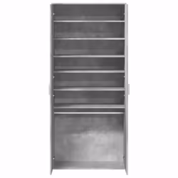 vidaXL Shoe Cabinet Shoe Storage Rack Cupboard Concrete Grey Engineered Wood - Additional view 5