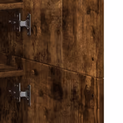 vidaXL Shoe Cabinet Shoe Storage Rack Cupboard Smoked Oak Engineered Wood - Additional view 7