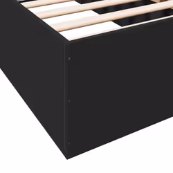 vidaXL Bed Frame Bed Base Sonoma Oak 75x190 cm Small Single Engineered Wood - black, 75 x 190 cm/ 35 cm - Additional view 7