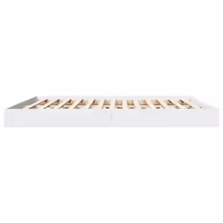 vidaXL Bed Frame Home Bed Base Bedstead Brown Oak 140x190 cm Engineered Wood - white, 180 x 200 cm/ 17 cm - Additional view 4