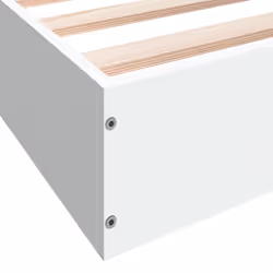 vidaXL Bed Frame Home Bed Base Bedstead Brown Oak 140x190 cm Engineered Wood - white, 180 x 200 cm/ 17 cm - Additional view 7