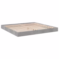 vidaXL Bed Frame Bedroom Bed Base Bedstead White 120x200 cm Engineered Wood - concrete grey, 180 x 200 cm/ 17 cm - Additional view 5