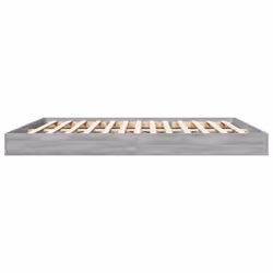 vidaXL Bed Frame Bedroom Bed Base Bedstead White 120x200 cm Engineered Wood - grey sonoma, 180 x 200 cm/ 17 cm - Additional view 4
