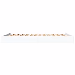 vidaXL Bed Frame Bedroom Bed Base Bedstead White 120x200 cm Engineered Wood - white, 160 x 200 cm/ 17 cm - Additional view 4