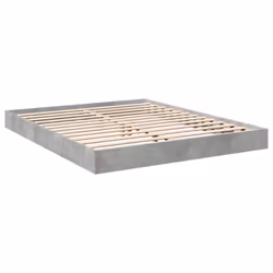 vidaXL Bed Frame Bedroom Bed Base Bedstead White 120x200 cm Engineered Wood - concrete grey, 160 x 200 cm/ 17 cm - Additional view 5