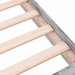 vidaXL Bed Frame Home Bed Base Bedstead Brown Oak 140x190 cm Engineered Wood - grey sonoma, 160 x 200 cm/ 17 cm - Additional view 6