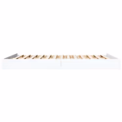 vidaXL Bed Frame Home Bed Base Bedstead Brown Oak 140x190 cm Engineered Wood - white, 150 x 200 cm/ 17 cm - Additional view 4