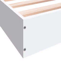 vidaXL Bed Frame Home Bed Base Bedstead Brown Oak 140x190 cm Engineered Wood - white, 140 x 200 cm/ 17 cm - Additional view 7