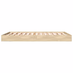 vidaXL Bed Frame Home Bed Base Bedstead Brown Oak 140x190 cm Engineered Wood - sonoma oak, 140 x 200 cm/ 17 cm - Additional view 4
