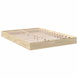 vidaXL Bed Frame Home Bed Base Bedstead Brown Oak 140x190 cm Engineered Wood - sonoma oak, 140 x 200 cm/ 17 cm - Additional view 5