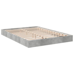 vidaXL Bed Frame Bedroom Bed Base Bedstead White 120x200 cm Engineered Wood - concrete grey, 140 x 200 cm/ 17 cm