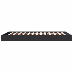 vidaXL Bed Frame Bed Base Sonoma Oak 75x190 cm Small Single Engineered Wood - black, 100 x 200 cm/ 17 cm - Additional view 4