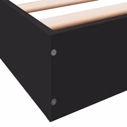 vidaXL Bed Frame Bed Base Sonoma Oak 75x190 cm Small Single Engineered Wood - black, 100 x 200 cm/ 17 cm - Additional view 7