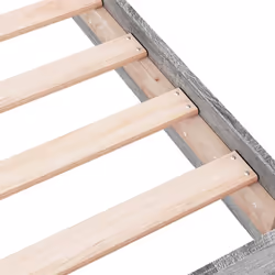 vidaXL Bed Frame Bed Base Sonoma Oak 75x190 cm Small Single Engineered Wood - grey sonoma, 100 x 200 cm/ 17 cm - Additional view 6