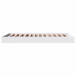 vidaXL Bed Frame Bed Base Sonoma Oak 75x190 cm Small Single Engineered Wood - white, 90 x 190 cm/ 17 cm - Additional view 4