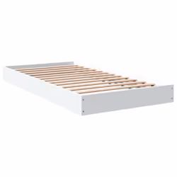 vidaXL Bed Frame Bed Base Sonoma Oak 75x190 cm Small Single Engineered Wood - white, 90 x 190 cm/ 17 cm - Additional view 5