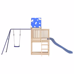 vidaXL Outdoor Playset Garden Playhouse Playground Equipment Solid Wood Pine - solid pine wood - Additional view 2