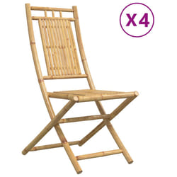 VidaXL 3278511 outdoor chair Terrace Padded seat Bamboo