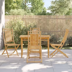 VidaXL 3278511 outdoor chair Terrace Padded seat Bamboo