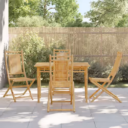 VidaXL 3278512 outdoor chair Terrace Padded seat Bamboo