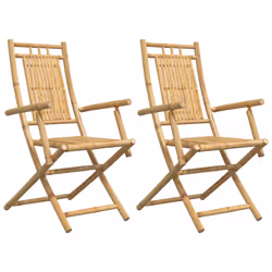 VidaXL 3278514, Terrace, Padded seat, Bamboo, 45 cm