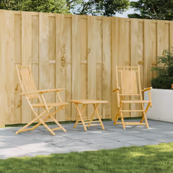 VidaXL 3278514 outdoor chair Terrace Padded seat Bamboo
