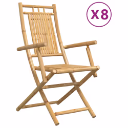VidaXL 3278516, Terrace, Padded seat, Bamboo, 45 cm