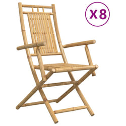 VidaXL 3278516 outdoor chair Terrace Padded seat Bamboo
