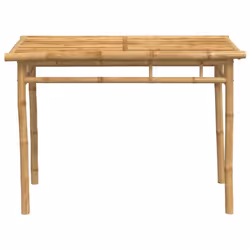 vidaXL Garden Dining Set 5 Piece Outdoor Dining Table and Chair Set Bamboo - Additional view 4
