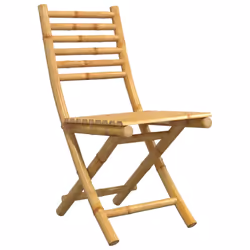 vidaXL Garden Dining Set 5 Piece Outdoor Dining Table and Chair Set Bamboo - Additional view 5