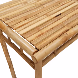 vidaXL Garden Dining Set 5 Piece Outdoor Dining Table and Chair Set Bamboo - Additional view 7