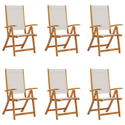 VidaXL 3279240 outdoor chair Terrace Padded seat Acacia wood, Fabric Grey