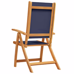 VidaXL 3279241 outdoor chair Terrace Padded seat Acacia wood, Fabric Blue - Additional view 6