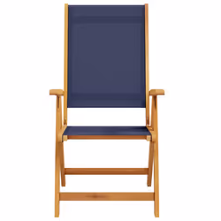 VidaXL 3279243 outdoor chair Terrace Padded seat Acacia wood, Fabric Blue - Additional view 4