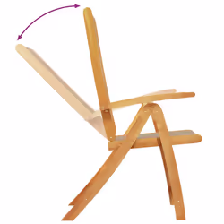 VidaXL 3279245 outdoor chair Terrace Padded seat Acacia wood, Fabric Taupe - Additional view 4