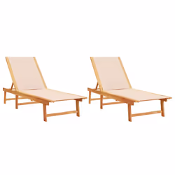 VidaXL 3279248, Lounge, Padded seat, Acacia wood, Fabric, 110 kg, 2000 mm, 660 mm