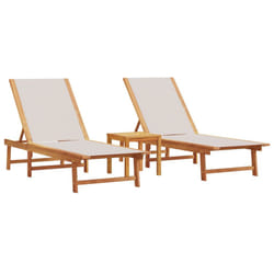 VidaXL 3279253 outdoor chair Lounge Padded seat Acacia wood