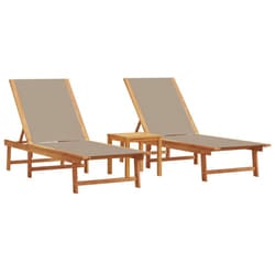 VidaXL 3279255 outdoor chair Lounge Padded seat Acacia wood