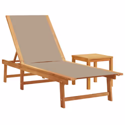 VidaXL 3279255 outdoor chair Lounge Padded seat Acacia wood - Additional view 4