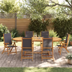 VidaXL 3279262 outdoor furniture set Black - Additional view 2