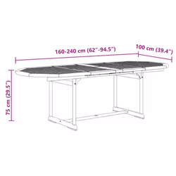 VidaXL 3279262 outdoor furniture set Black - Additional view 3