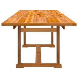 vidaXL Garden Dining Set 9 Piece Table & Chair Solid Wood Acacia and Textilene - black, 6 piece/rectangular - Additional view 4