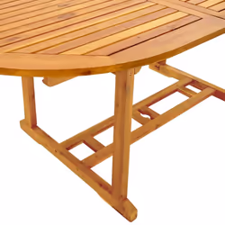 vidaXL Garden Dining Set 7 Piece Table & Chair Solid Wood Acacia and Textilene - Additional view 7