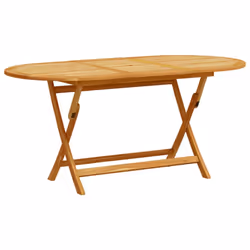 vidaXL Garden Dining Set Table and Chairs Solid Wood Acacia and Textilene - blue, 8 piece - Additional view 2