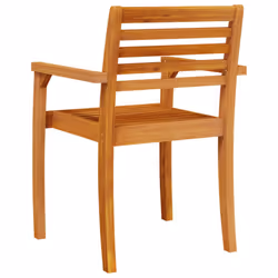 vidaXL Garden Chairs Outdoor Chair Patio Dining Chair 4 pcs Solid Wood Acacia - Additional view 6