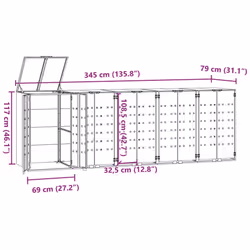 VidaXL 3279980 waste container accessory Black - Additional view 10