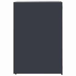 vidaXL Wheelie Bin Storage for 3 Bins Rubbish Trash Cover Anthracite Steel - Additional view 5