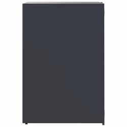 vidaXL Wheelie Bin Storage for 4 Bins Rubbish Trash Cover Anthracite Steel - Additional view 5