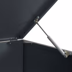 vidaXL Wheelie Bin Storage for 4 Bins Rubbish Trash Cover Anthracite Steel - Additional view 9